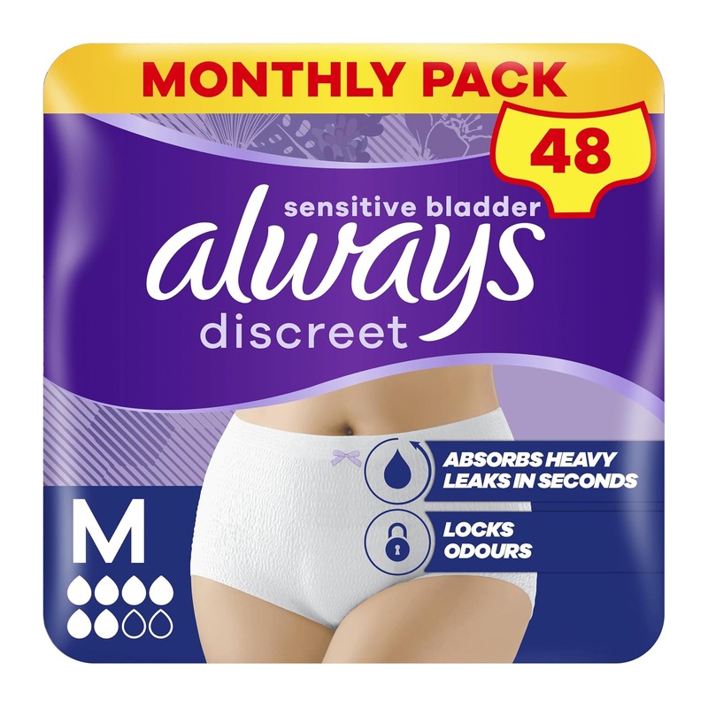 Always Discreet 护理防漏内裤 M码 12条×4包