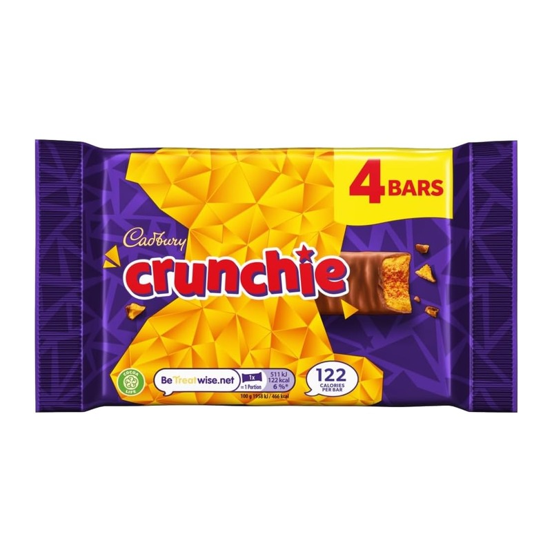 Cadbury 吉百利 Crunchie 蜂巢夹心巧克力 26.1g×4条
