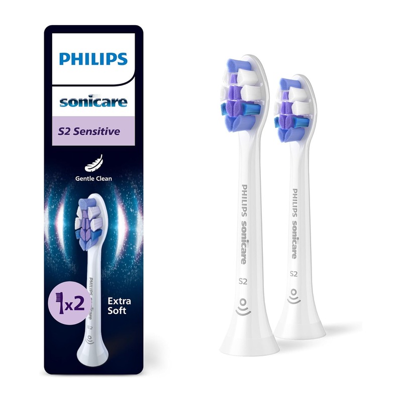 Philips 飞利浦 Sonicare S2 Sensitive 敏感型替换刷头 2支装 HX6052/87