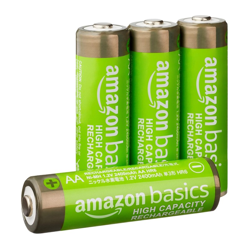 Amazon Basics 5号AA镍氢充电电池 2400mAh 4节装