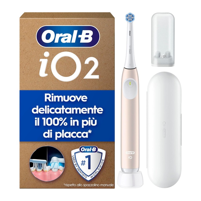 Oral-B 欧乐B iO2 电动牙刷(粉色,含 1 个刷头 + 旅行盒)