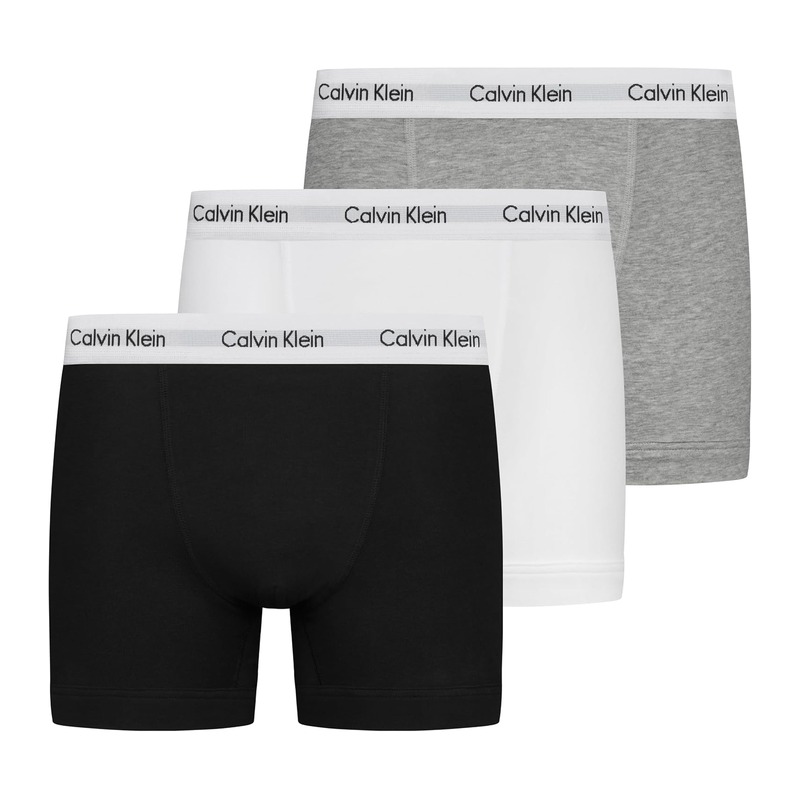 CK Calvin Klein 男士 Logo 腰边平角内裤 3 条装
