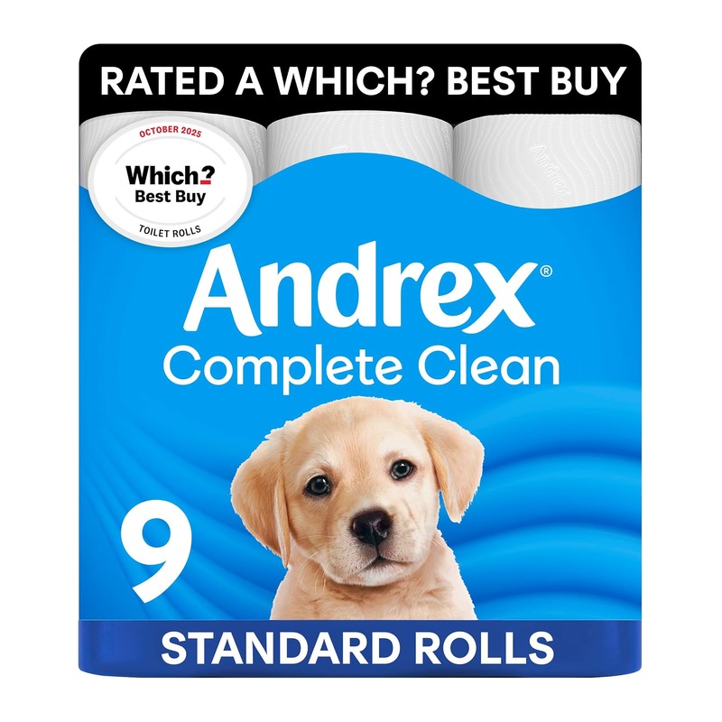 Andrex Complete Clean 3D波纹厕纸 9卷