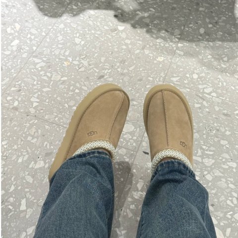 UGG米色穆勒鞋原图,保留原有署名与水印