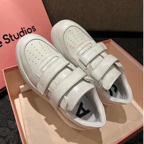 Acne Studios Steffey皮革小白鞋参考网图