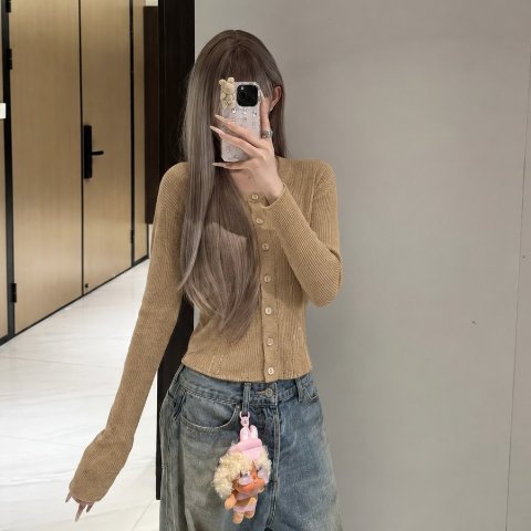 Acne Studios 做旧短款开衫参考网图