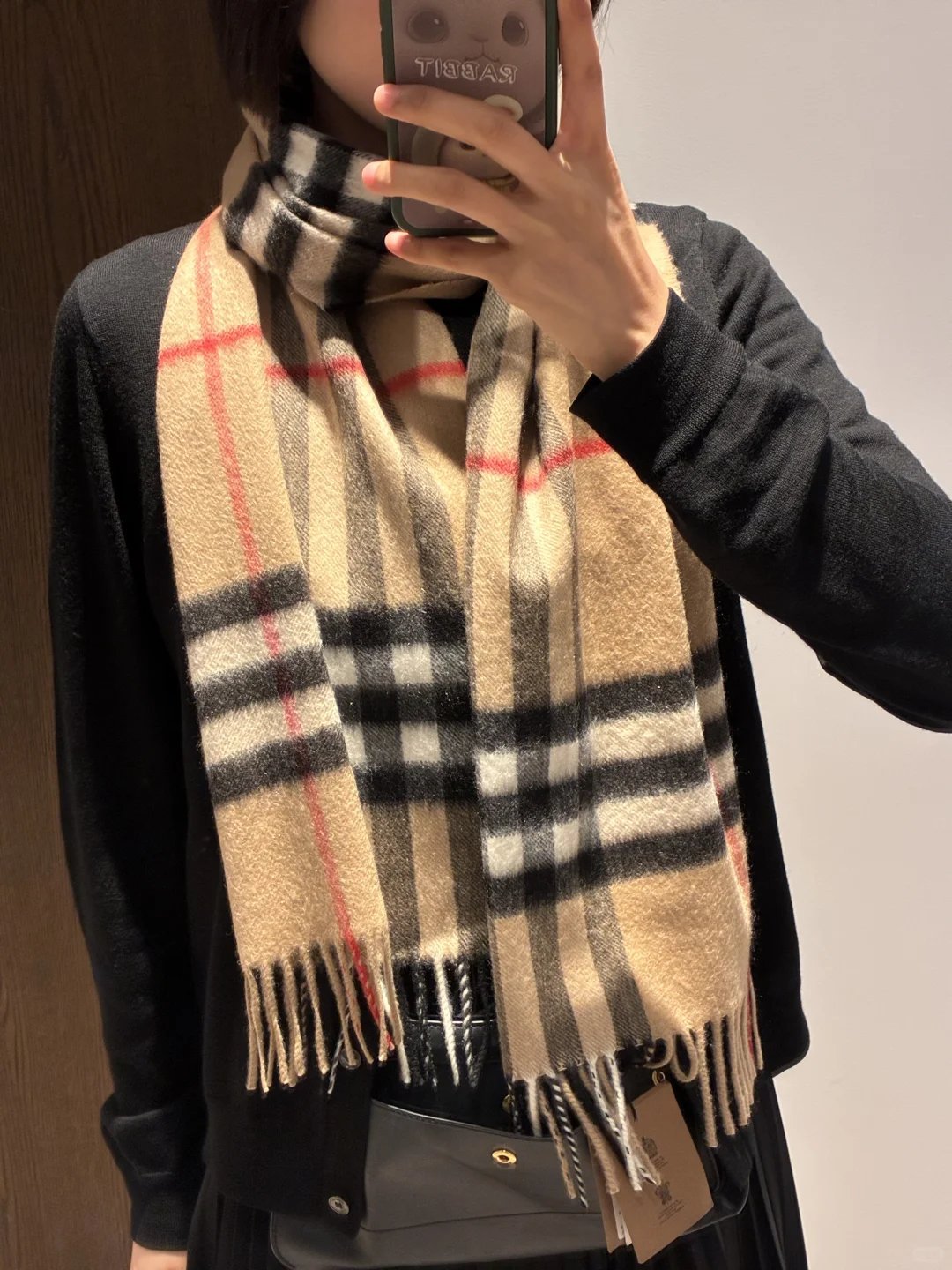 Burberry格纹穿搭,仅作风格参考,并非Kiltane实拍;来源:小红书作者上海佛罗伦萨Burberry Rachel