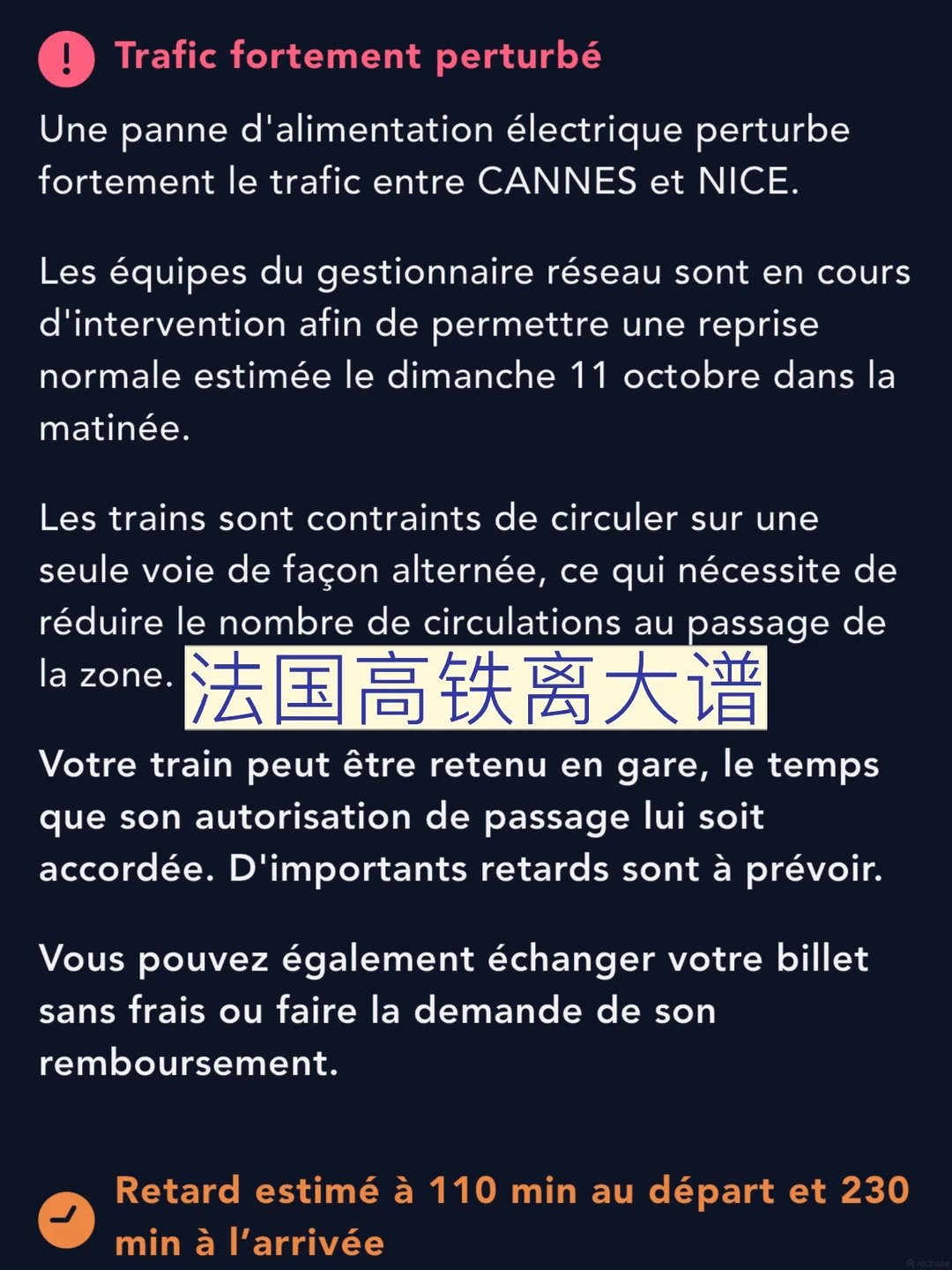 复盘差点误机,避雷法国火车