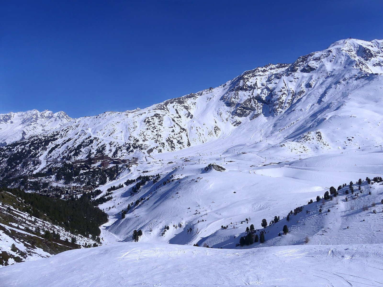 Les Arcs冬季雪场实景