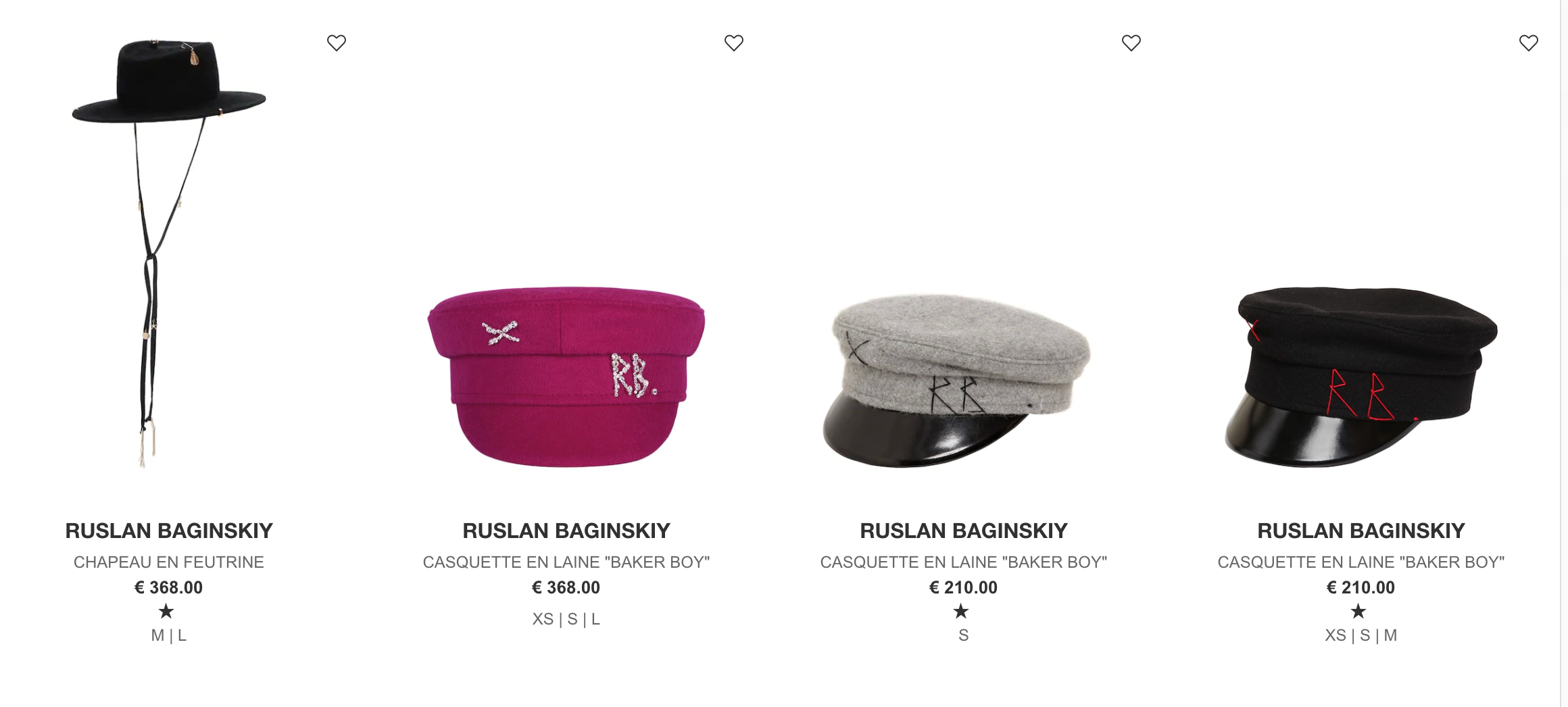 昆凌周冬雨同款报童帽Ruslan Baginskiy家的帽子现全场6折，还有几款 