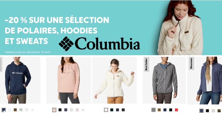 Columbia,全场8折