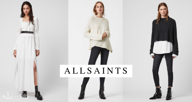 AllSaints,8折+折上9.9折