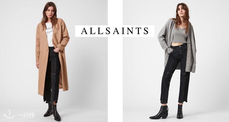 AllSaints,8折+折上9.9折