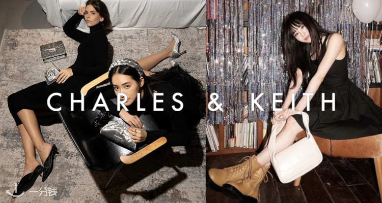 Charles & Keith,9折+折上9.9折