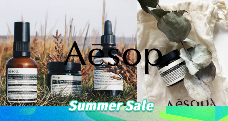 Aesop,低至6.3折