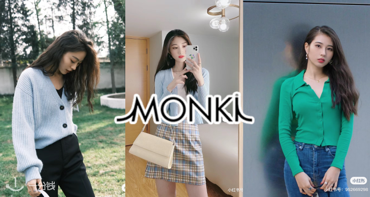 Monki,9折+折上9.9折