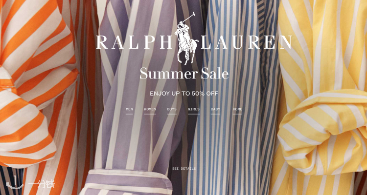 Ralph Lauren,9折+折上9折