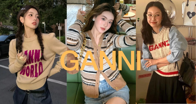 Ganni,8.5折+折上8.5折