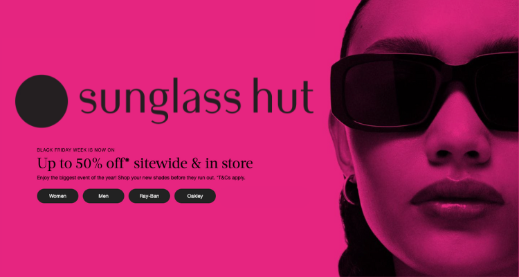 Sunglass Hut,低至5折