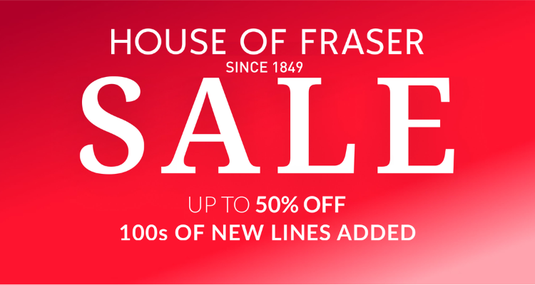 House of Fraser,低至2折