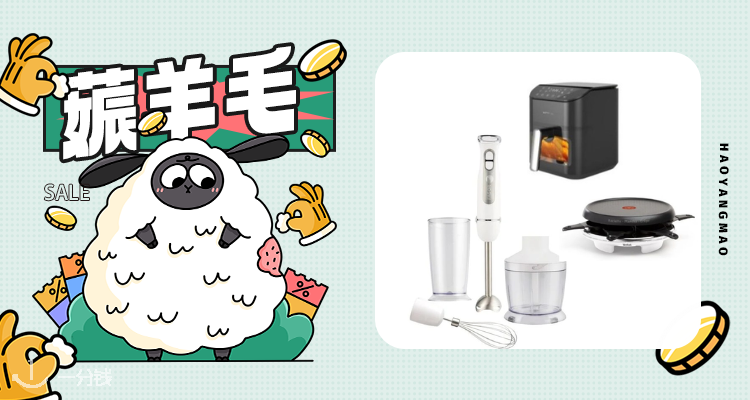 【薅羊毛】家乐福破壁机4件套19€➕空气炸锅29€🫕Tefal烧烤机29€！🤩新用户折上折