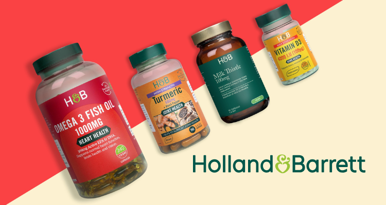 Holland&Barrett,3折+折上9.8折