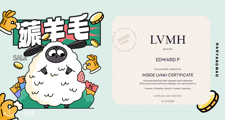 【薅羊毛】想进时尚圈？📢LVMH免费课程8周速成+证书get✨5.19前均可报名宅家薅！