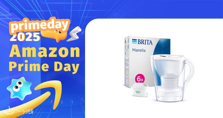 【Prime Day】法亚BRITA专区63折起🔥滤水壶+6个滤芯仅36€！拒绝脱发从改善水质开始！