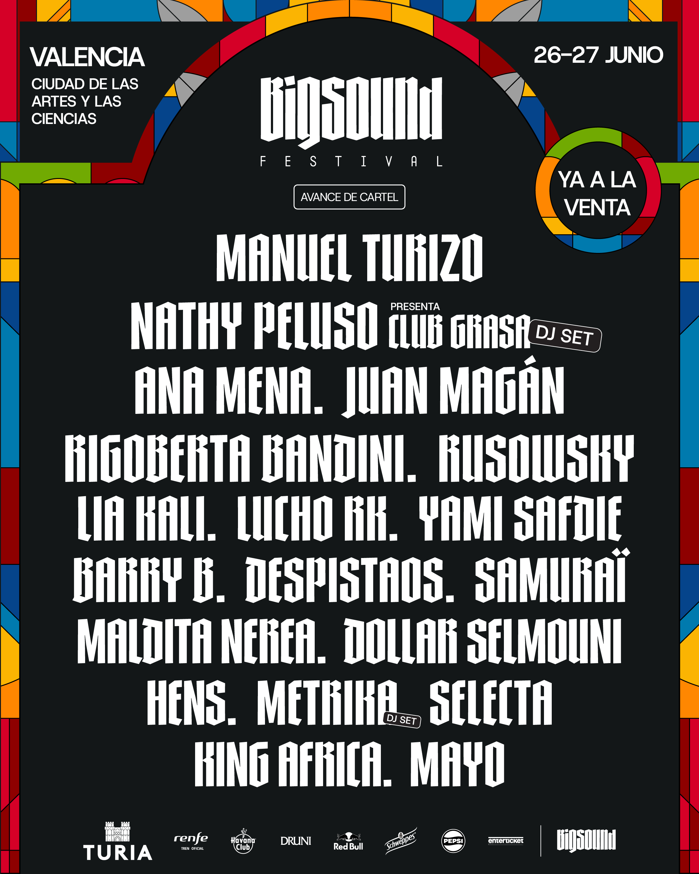 BIGSOUND Festival Valencia 2026来了！两天两夜，瓦伦西亚夏日最炸都市音乐节等你嗨翻全场！