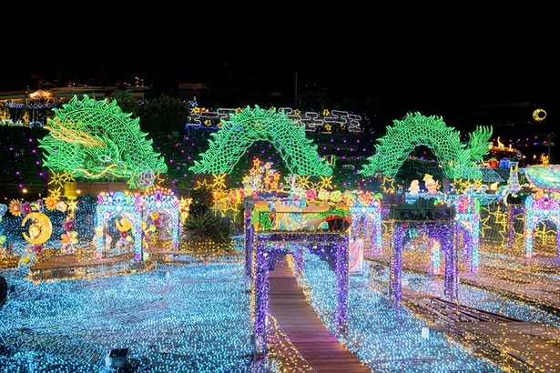 伊豆高原グランイルミ ～11th SEASON～ 静冈来了！巨龙与泡泡点亮夜空，快来体验日本最梦幻的灯光乐园吧