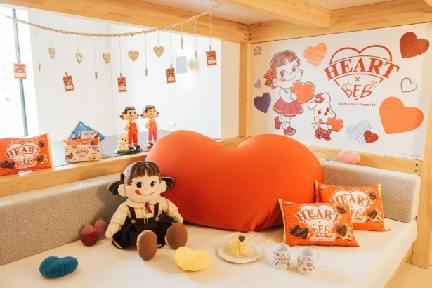 不二家×星野リゾートBEB「ハートチョコレート」主题房登陆轻井泽&土浦！快来体验甜蜜打卡与限定甜品