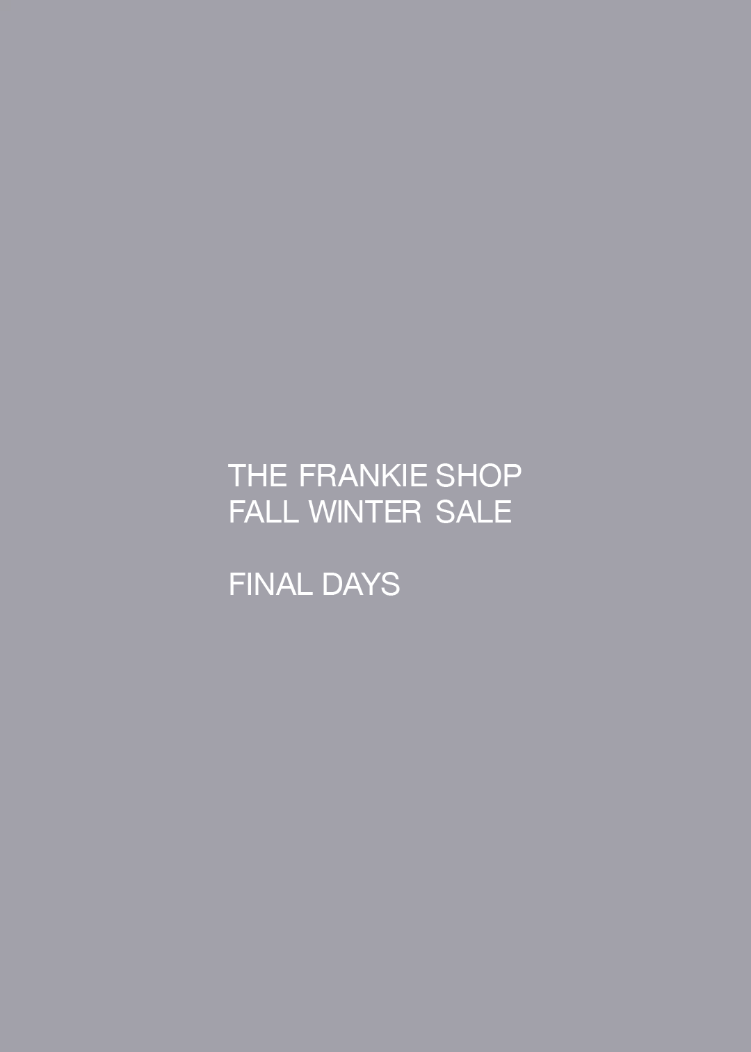 The Frankie Shop,低至9折