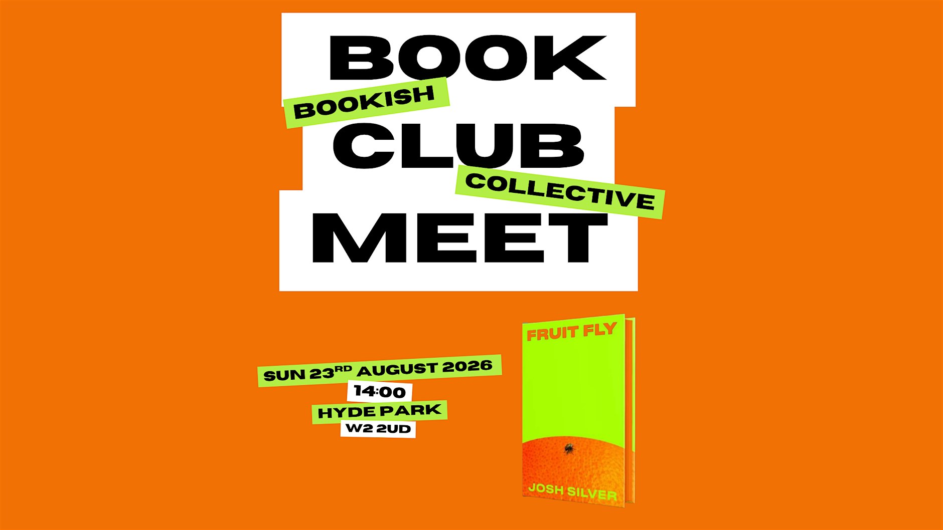 The Bookish Collective 八月读书会来了！共读《Fruit Fly》，来一场夏夜限定的文学漫游。