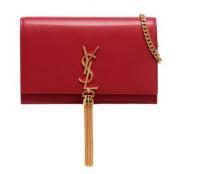 YSL 星标红色肩包