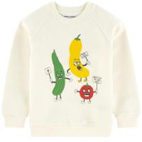 白色蔬菜logo卫衣