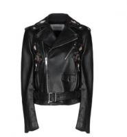 valentino 刺绣皮衣