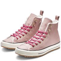 All Star 粉色内翻毛高邦鞋