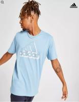 Adidas浅蓝色T恤🔗