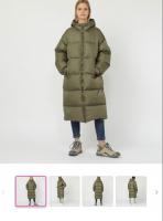 军绿色长款羽绒服🔗