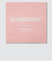 Burberry粉色围巾