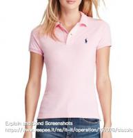 女士粉色Polo