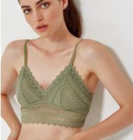 蕾丝橄榄绿bra