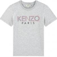 Kenzo 灰色logo T恤
