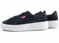 puma 绒面黑色女鞋>>