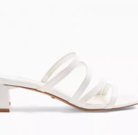 白色穆勒凉鞋