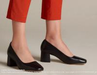 纯粹玫瑰粗跟女鞋6.5cm