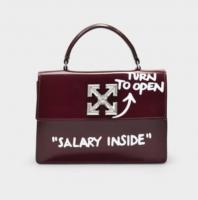 Salary inside 红色涂鸦包