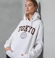 女士白色限量连帽衫