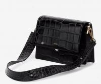 Mini Flap 黑色鳄鱼纹