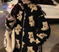 羊羔绒小熊外套